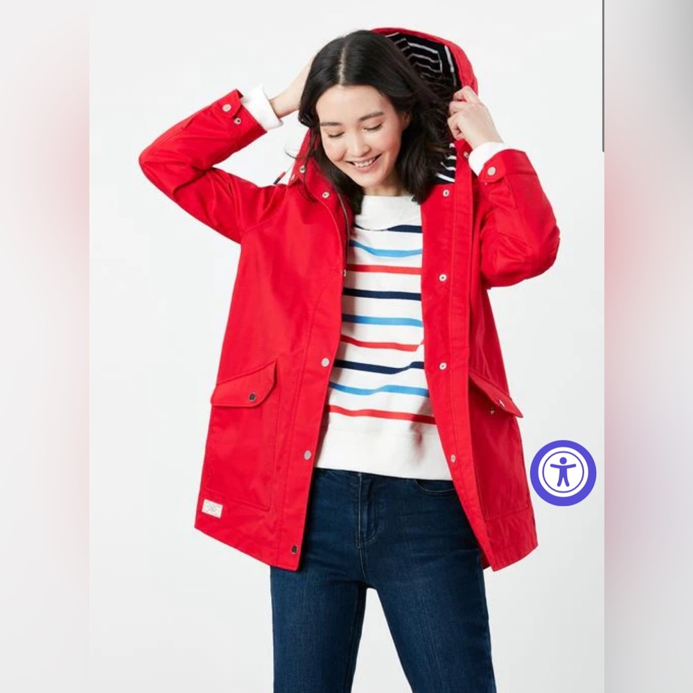 Joules Coastal Raincoat in Red